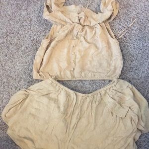Beige 2 piece set